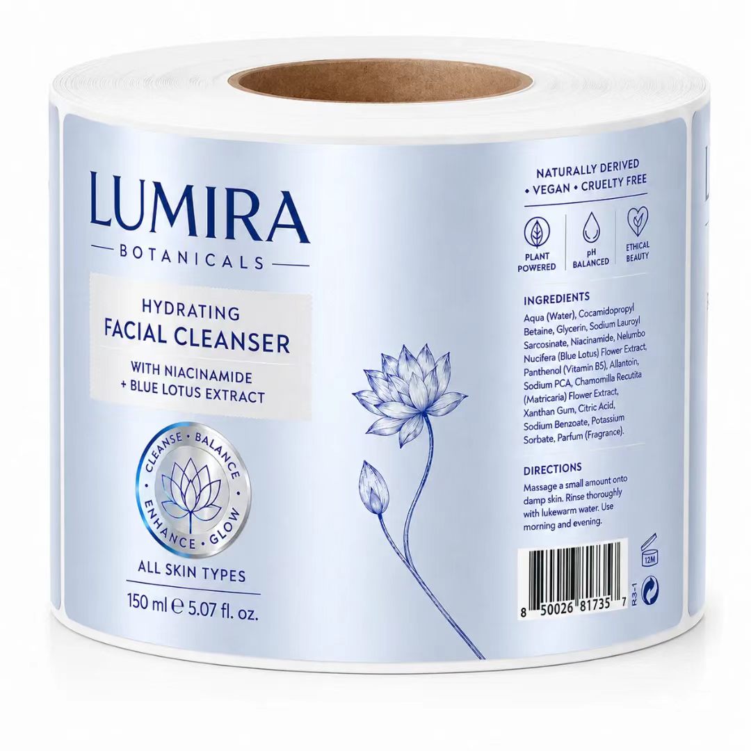 Étiquette métallique BOPP pers - Luxury Skincare Cleanser avis et prix