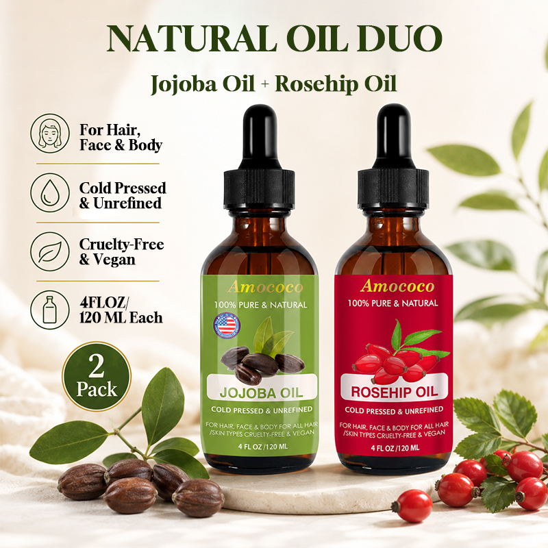 Amococo 2 pièces Huile de Jojo - Cold Pressed Rose Hip avis et prix
